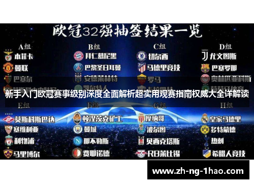 新手入门欧冠赛事级别深度全面解析超实用观赛指南权威大全详解读 新手入门欧冠赛事级别深度全面解析超实用观赛指南权威大全详解读
